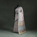 Pure mul cotton hand block sanganeri print saree 02