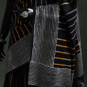 Pure mul cotton hand block sanganeri print saree 53