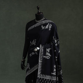 Pure mul cotton hand block sanganeri print saree 58