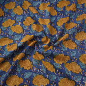 Pure mul cotton hand sanganeri fabric 06 - handcrafted