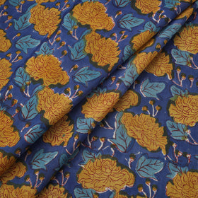 Pure mul cotton hand sanganeri fabric 06 - handcrafted