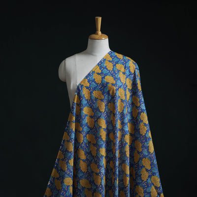 Pure mul cotton hand sanganeri fabric 06 - handcrafted