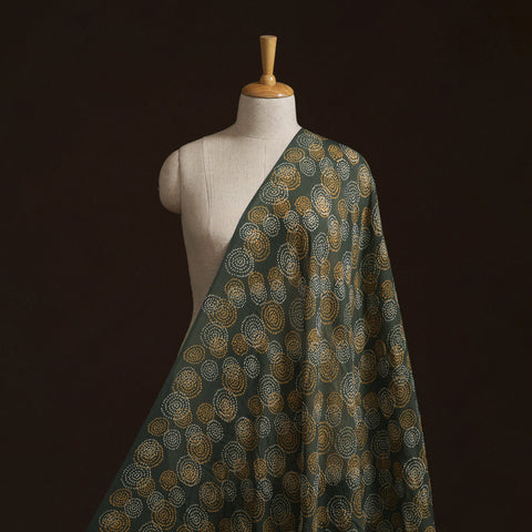 Pure mul cotton kutch hand block batik print fabric 01