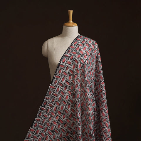 Pure mul cotton kutch hand block batik print fabric 02