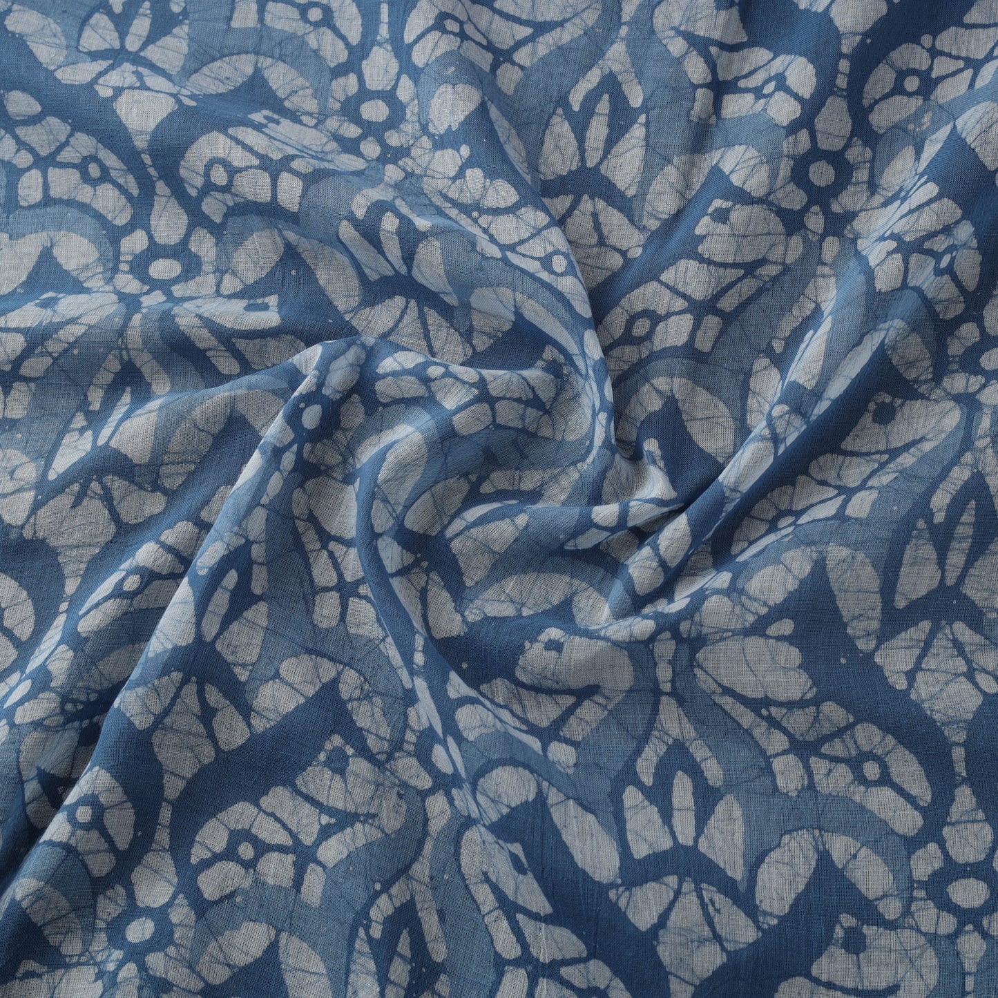 Pure mul cotton kutch hand batik fabric 03 - handcrafted