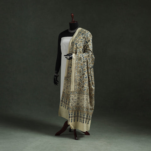 Pure mul cotton kutch hand block print natural dyed ajrakh