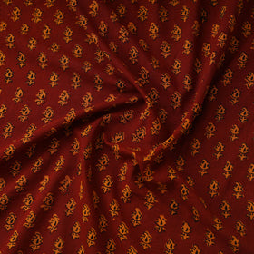 Pure mul cotton natural dyed hand block bagh print fabric