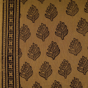 Pure mul cotton natural dyed hand block bagh print fabric
