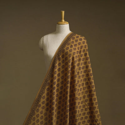 Pure mul cotton natural dyed hand block bagh print fabric