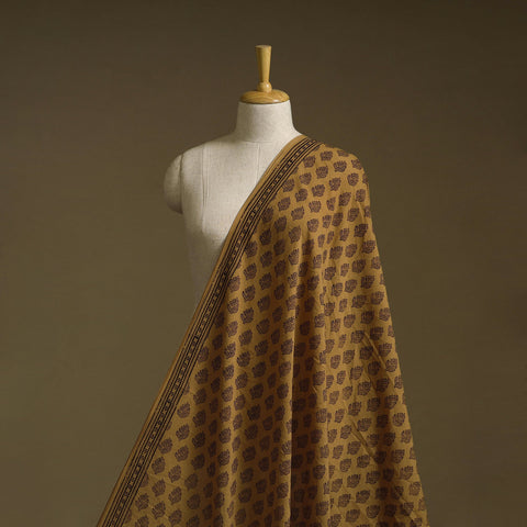 Pure mul cotton natural dyed hand block bagh print fabric
