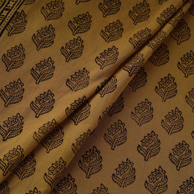 Pure mul cotton natural dyed hand block bagh print fabric