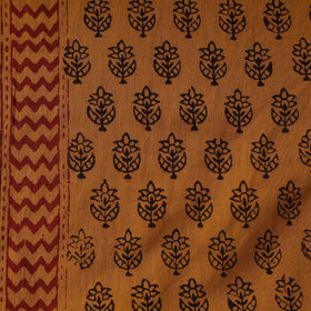Pure mul cotton natural dyed hand block bagh print fabric