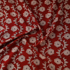 Pure mul cotton natural dyed hand block bagh print fabric