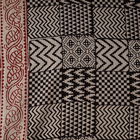Pure mul cotton natural dyed hand block bagh print fabric