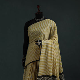 Pure mul cotton natural dyed hand block bagru print saree