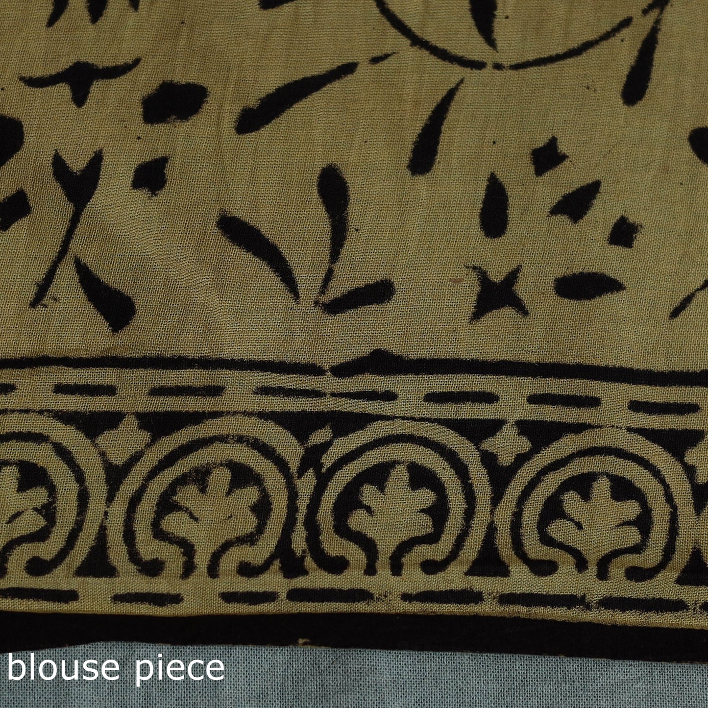 Pure mul cotton natural dyed hand block bagru print saree