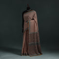 Pure mul cotton natural dyed hand block bagru print saree