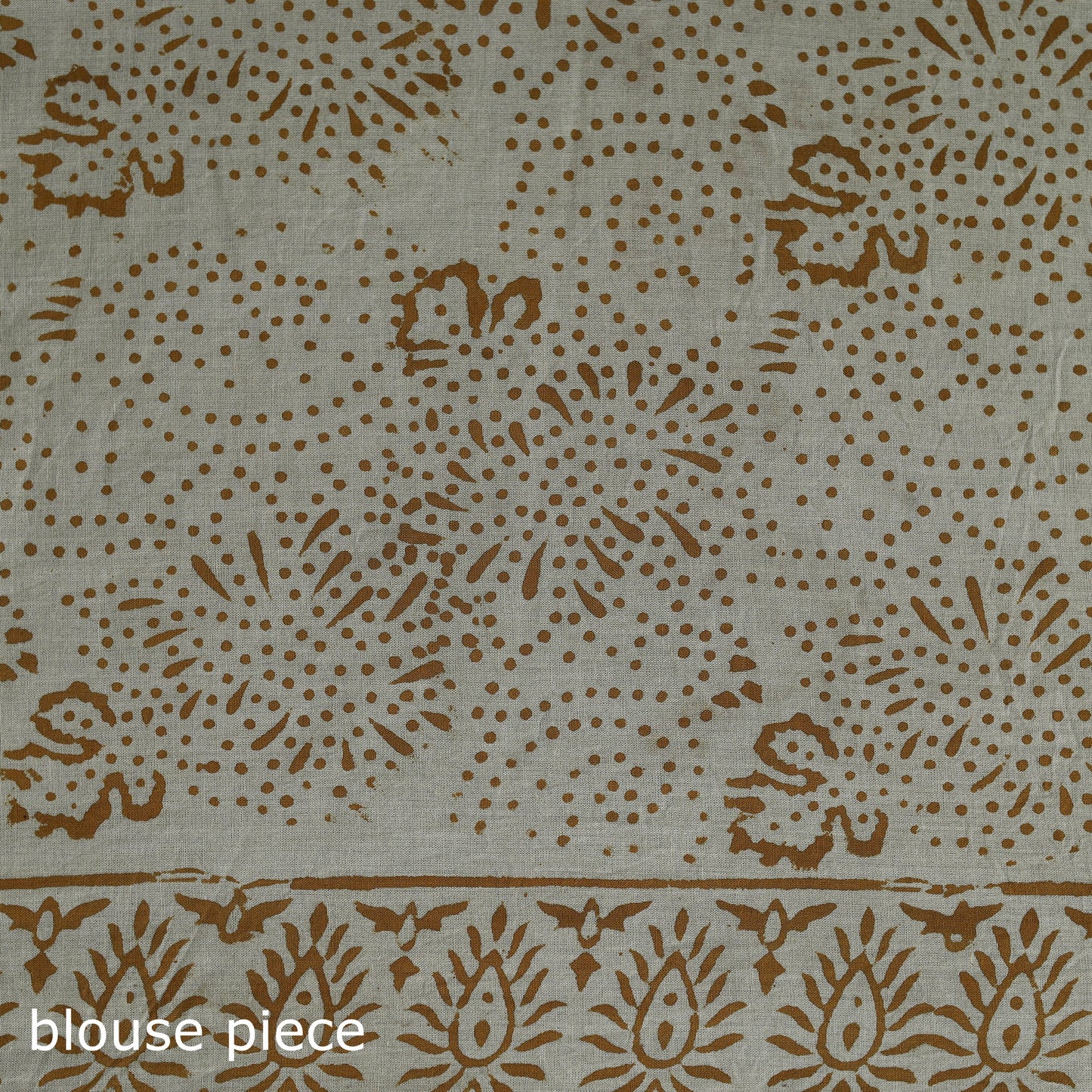 Pure mul cotton natural dyed hand block bagru print saree