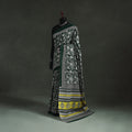 Pure mul cotton natural dyed hand block bagru print saree