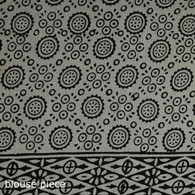 Pure mul cotton natural dyed hand block bagru print saree