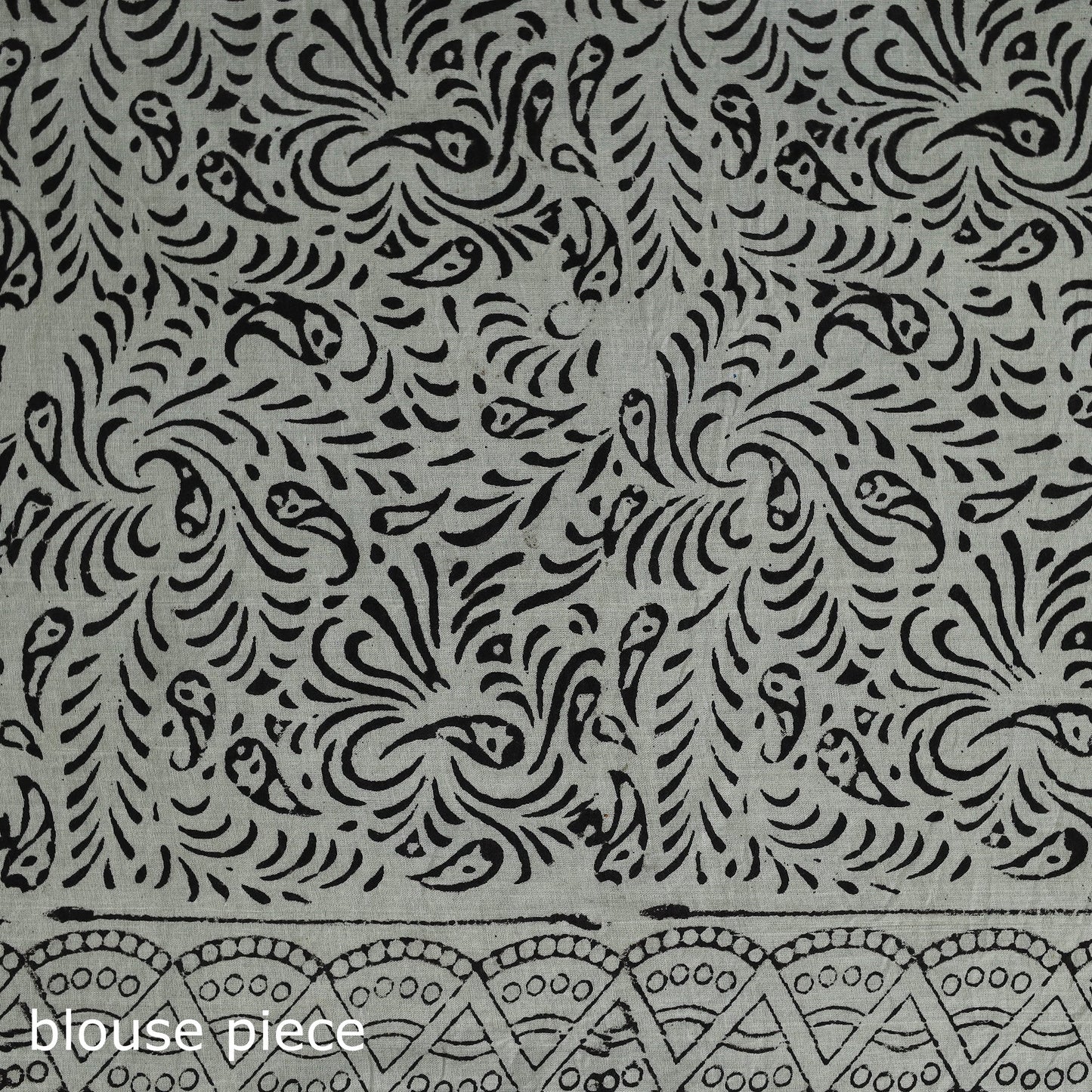 Pure mul cotton natural dyed hand block bagru print saree