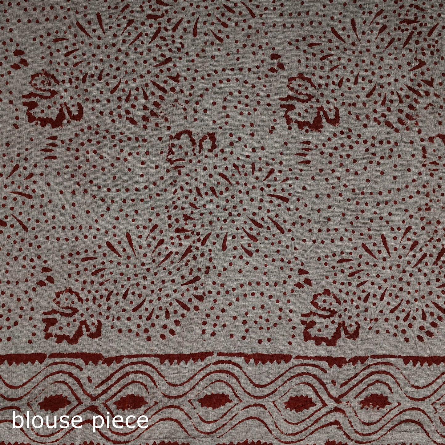 Pure mul cotton natural dyed hand block bagru print saree