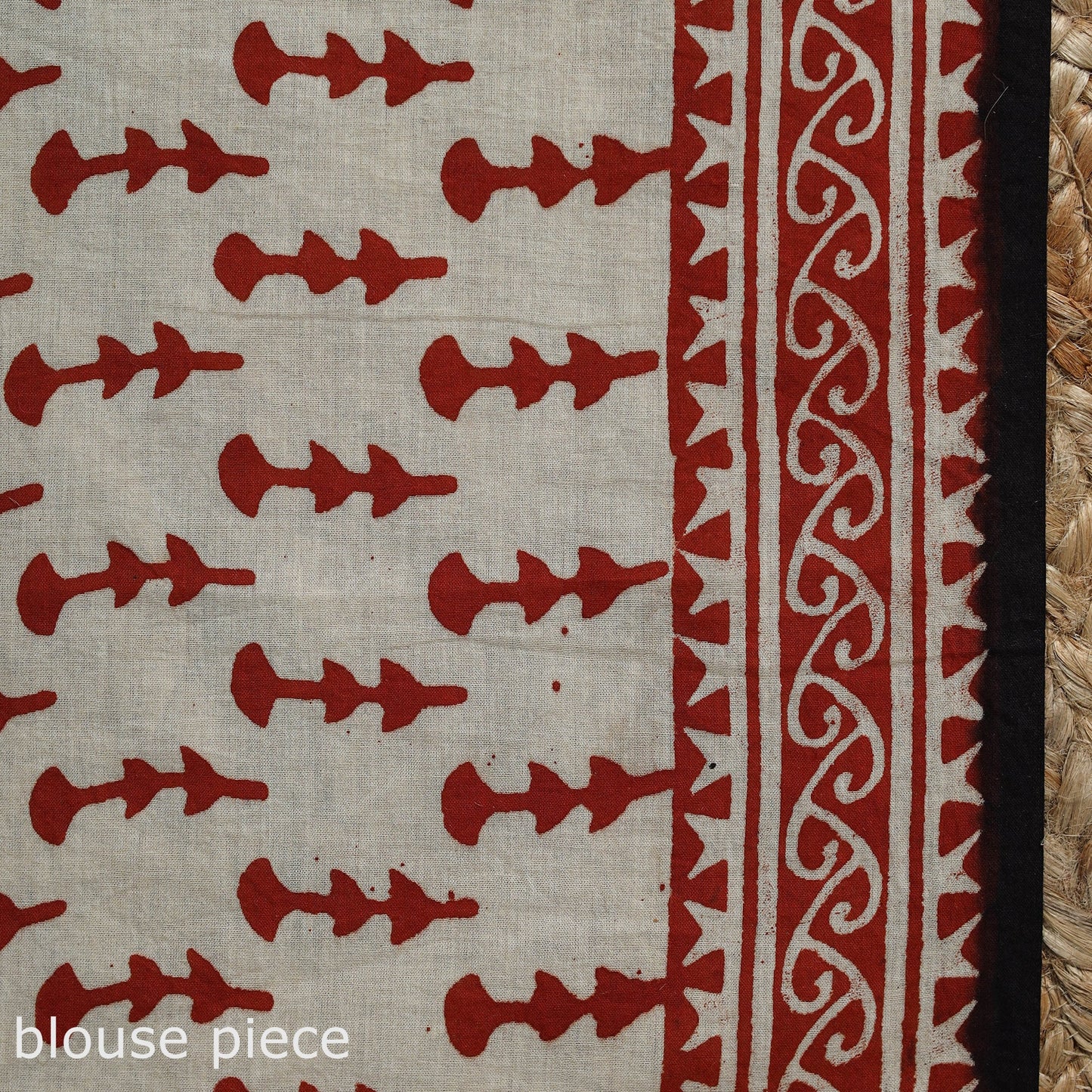 Pure mul cotton natural dyed hand block dabu bagru print