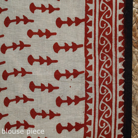 Pure mul cotton natural dyed hand block dabu bagru print