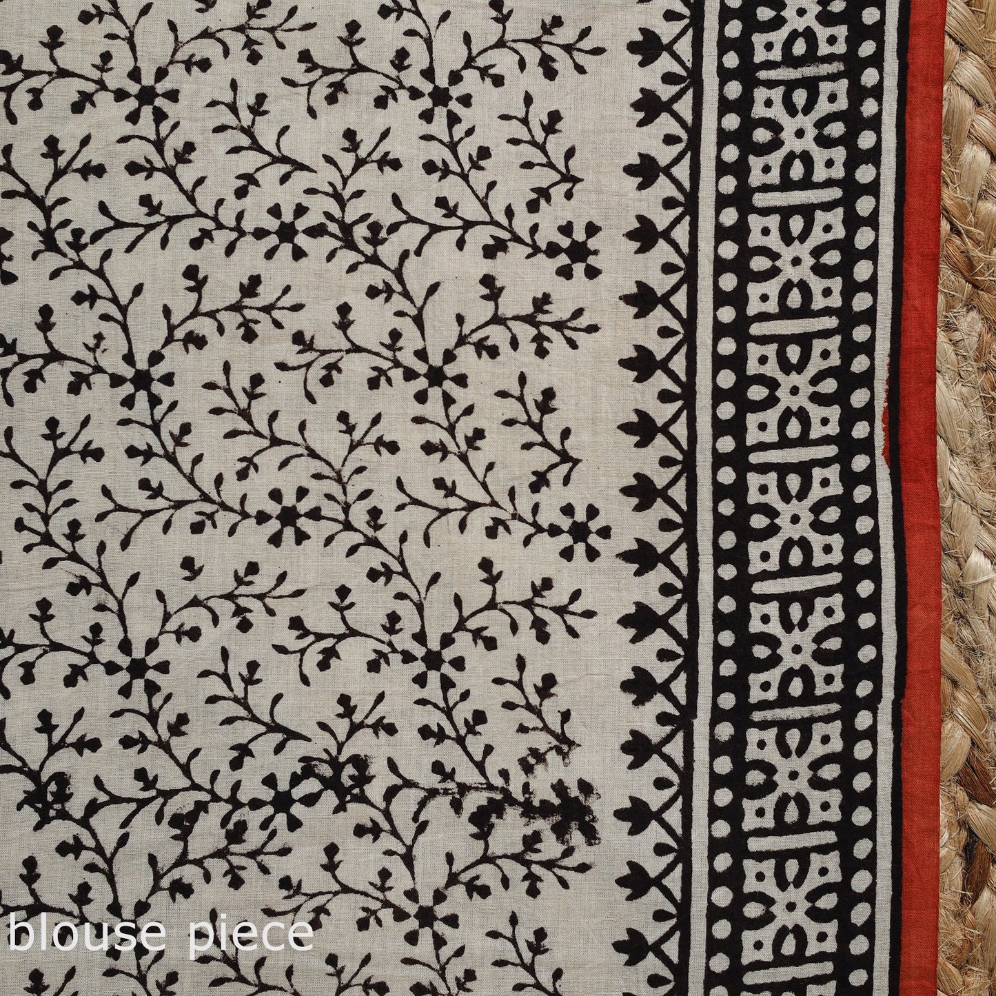 Pure mul cotton natural dyed hand block dabu bagru print