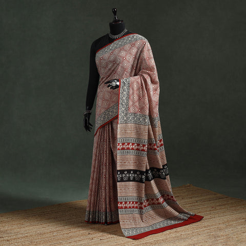 Pure mul cotton natural dyed hand block dabu bagru print