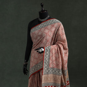 Pure mul cotton natural dyed hand block dabu bagru print