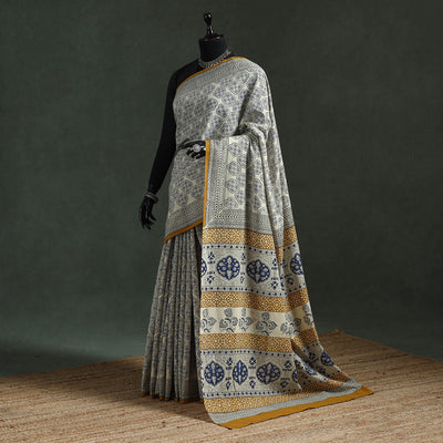 Pure mul cotton natural dyed hand block dabu bagru print