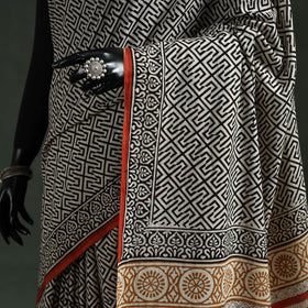 Pure mul cotton natural dyed hand block dabu bagru print