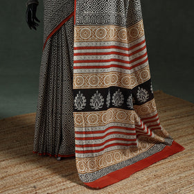 Pure mul cotton natural dyed hand block dabu bagru print