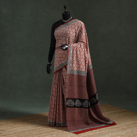 Pure mul cotton natural dyed hand block dabu bagru print