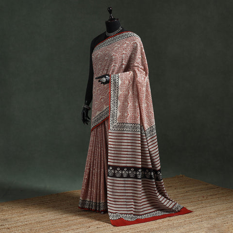 Pure mul cotton natural dyed hand block dabu bagru print