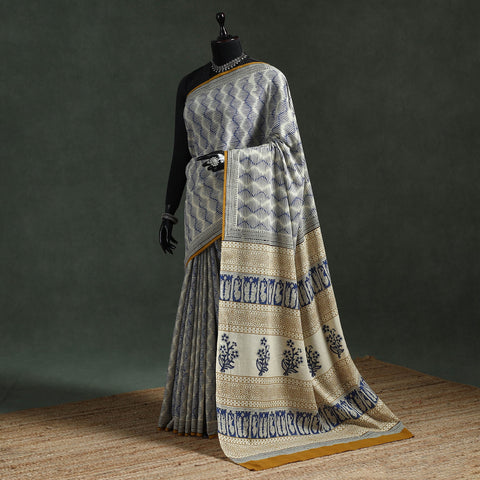 Pure mul cotton natural dyed hand block dabu bagru print