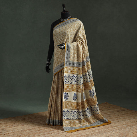 Pure mul cotton natural dyed hand block dabu bagru print