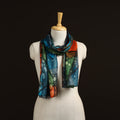 Pure silk tie-dye stole 74 - handcrafted