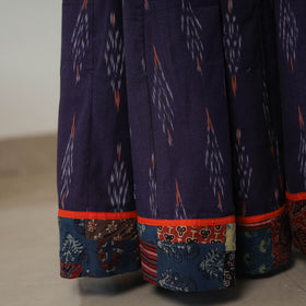 Purple - 24 kali cotton pochampally ikat skirt 07