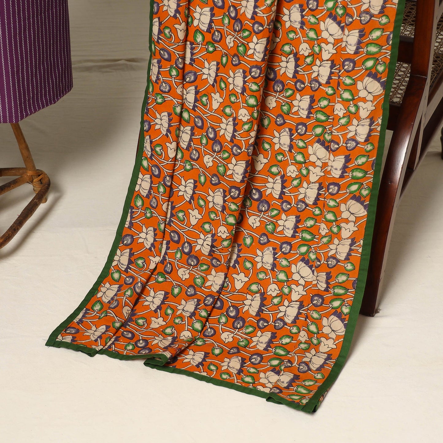 Purple - 2pc cotton unstitched jacquard dress material