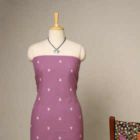 Purple - 2pc cotton unstitched jacquard dress material