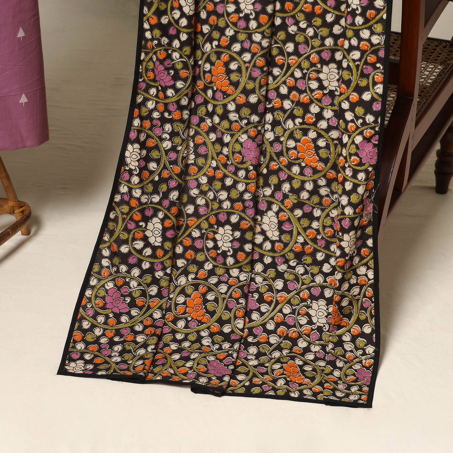 Purple - 2pc cotton unstitched jacquard dress material