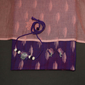 2pc cotton unstitched pochampally ikat dress material