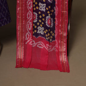2pc cotton unstitched pochampally ikat dress material