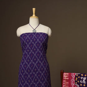 2pc cotton unstitched pochampally ikat dress material