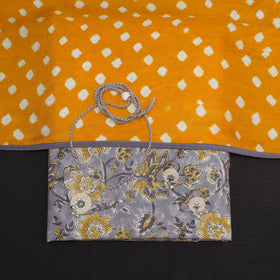 Purple - 2pc cotton unstitched sanganeri dress material