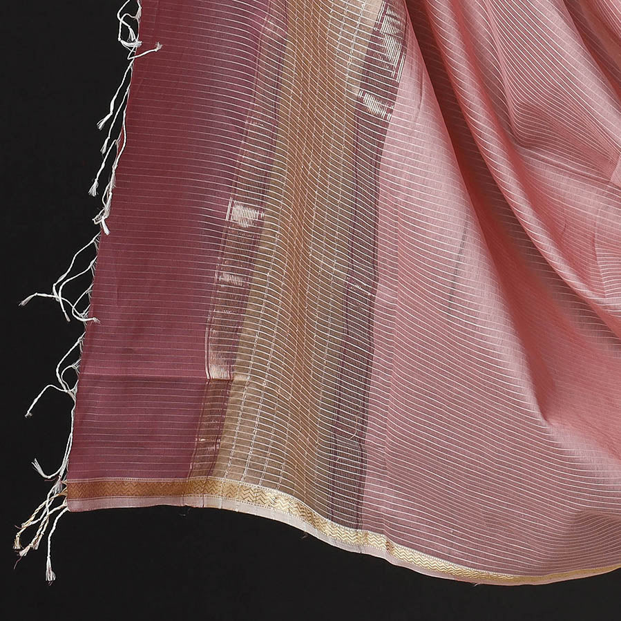 2pc Handloom Silk Cotton Maheshwari Dress Material