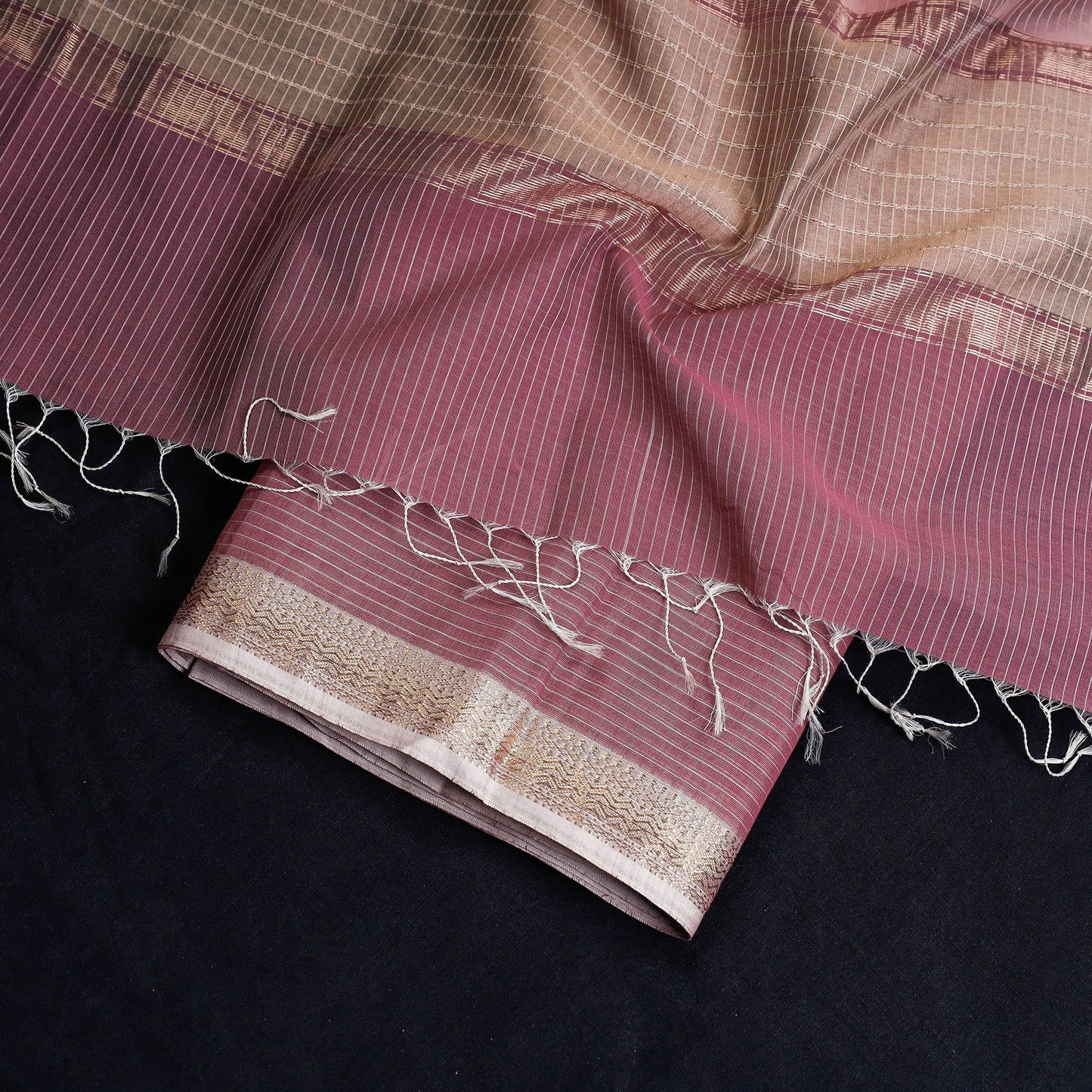 2pc Handloom Silk Cotton Maheshwari Dress Material