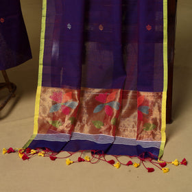 2pc handloom silk cotton unstitched phulia jamdani dress